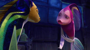 Angie Oscar Conversing Shark Tale Wallpaper