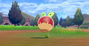 Angry Applin In Battle Wallpaper