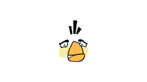 Angry Birds Yellow Bird Expression Wallpaper