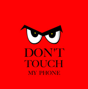 Angry Eyes Phone Warning Wallpaper