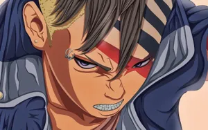 Angry Kawaki Close-up Wallpaper