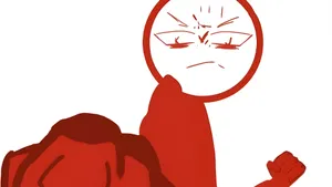 Angry Red Stick Figure Wallpaper