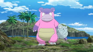 Angry Slowbro Wallpaper