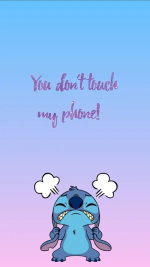 Angry Stitch Lock Screen Wallpaper Wallpaper