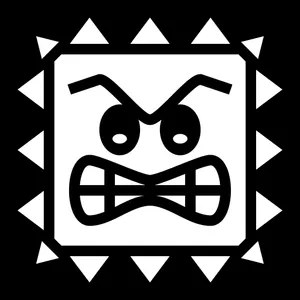 Angry Thwomp Icon Wallpaper