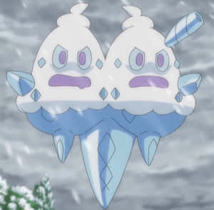 Angry Vanilluxe In Pokemon Wallpaper