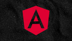 Angular Logo In Glittery Black Wallpaper