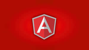 Angular Logo In Red Wallpaper