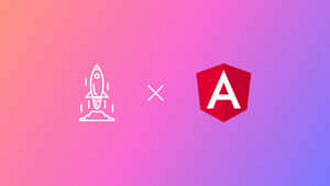 Angular Logo X Rocket Icon Wallpaper