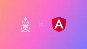 Angular Logo X Rocket Icon Wallpaper