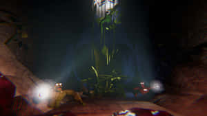 Animal Company Cave Exploration Wallpaper