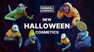 Animal Company Halloween Cosmetics Wallpaper