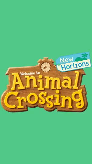 Animal Crossing New Horizons Logo Wallpaper