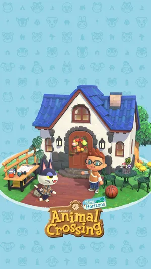 Animal Crossing New Horizons Playerand Villager Wallpaper