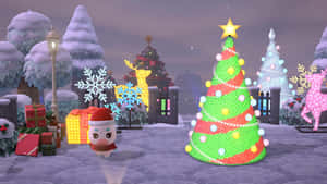 Animal Crossing Winter Flurry Wallpaper