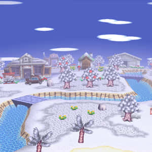 Animal Crossing Winter Pocket Camp Wallpaper