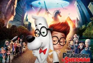 Animated Adventure With Mr. Peabody & Sherman Wallpaper