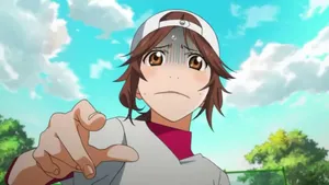 Animated Baseball Player Gesture Wallpaper