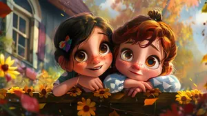 Animated Best Friends Forever Wallpaper