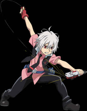 Animated Beyblade Battle Stance Rantaro Kiyama Wallpaper