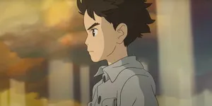 Animated Boy Sunset Contemplation.jpg Wallpaper