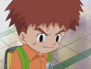 Animated Boy With Backpack Wallpaper