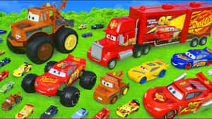Animated Cars Movie Toy Collection Wallpaper