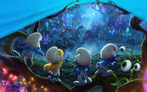 Animated Cartoon Smurfs 3d Wallpaper