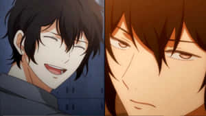 Animated Character Dual Expressions Wallpaper