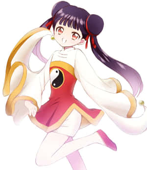 Animated Character Meiling Li Dancing Pose Wallpaper