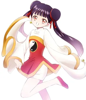 Animated Character Meiling Li Dancing Pose Wallpaper