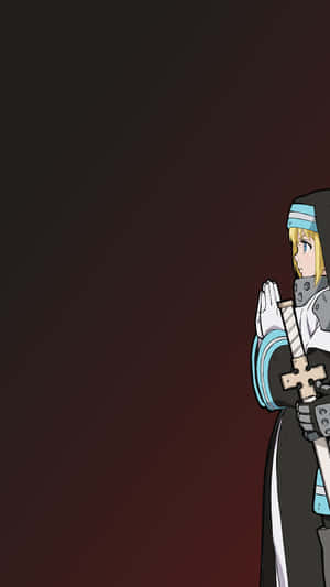 Animated Character Praying Profile Wallpaper