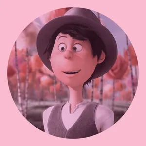 Animated Character Profile Pink Background Wallpaper