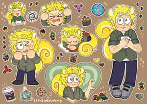 Animated Character Tweek Collage Wallpaper