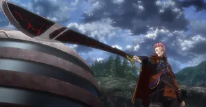 Animated Character With Sword Wallpaper