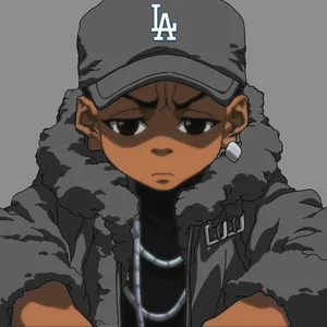 Animated Characterin L A Capand Jacket Wallpaper