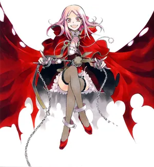 Animated Characterin Red Capeand Chains Wallpaper