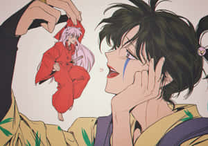 Animated Characters Playful Moment Wallpaper