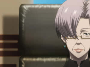 Animated Characterwith Glasses Wallpaper