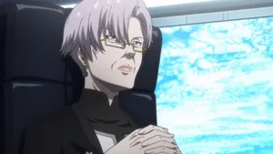 Animated Characterwith Glasses Wallpaper