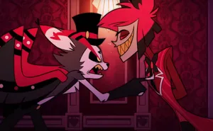 Animated Confrontation Alastorand Character Wallpaper