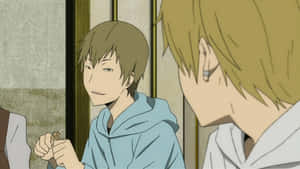 Animated Conversation Scene Wallpaper