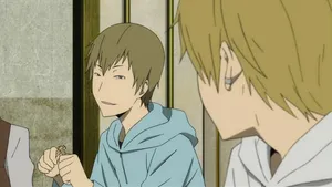 Animated Conversation Scene Wallpaper