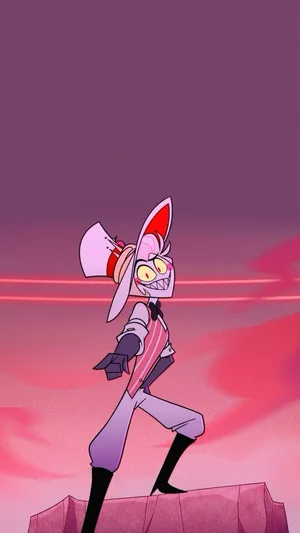 Animated Demon Character Red Sky Wallpaper