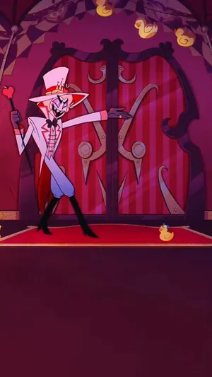 Animated Demon Greetingat Gates.jpg Wallpaper
