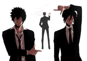 Animated Detective Dual Personality Wallpaper