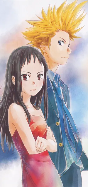 Animated Duo Emiand Blonde Character Wallpaper