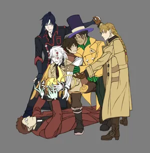 Animated Fantasy Group Pose Wallpaper