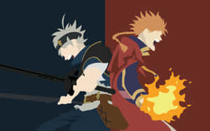 Animated Fireand Ice Duel Wallpaper