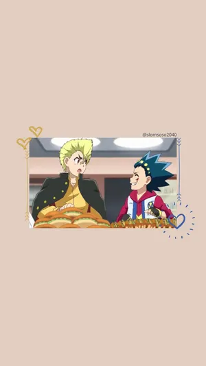 Animated Friends Enjoying Meal Wallpaper